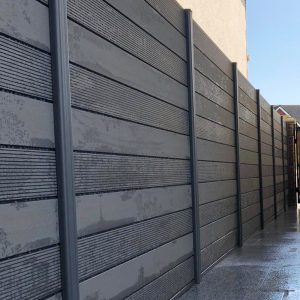 Grey 1.86m Aluminum Fence Post