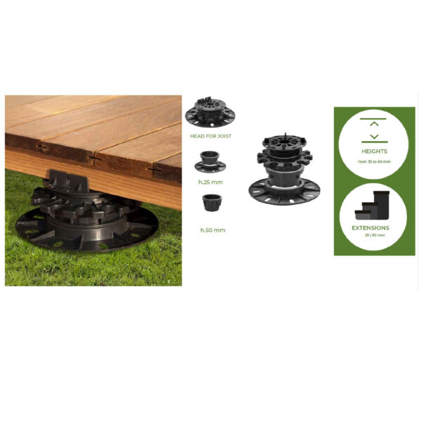 Adjustable Support Pedestal 35mm to 60mm - Image 2