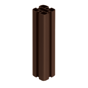 Composite Fencing Aluminum Fence Post Brown 8ft